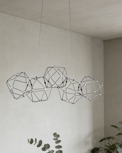 FIREFLY 5-CLUSTER BLACK CHROME